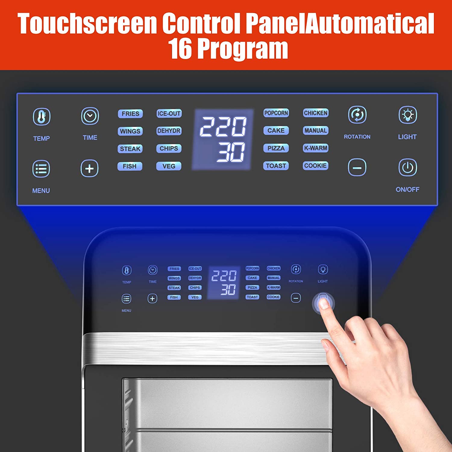 12L Heißluftfritteuse AF513T Air Fryer