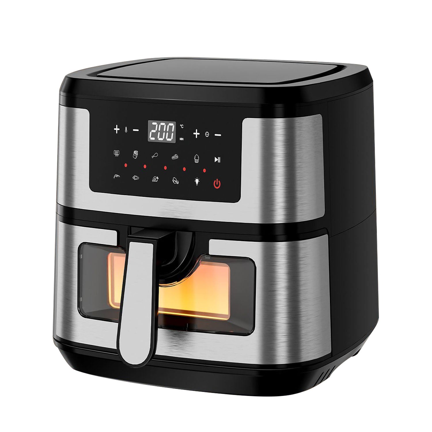 Heißluftfritteuse 8L/9,7L Ohne Öl Air Fryer 1600W LED Touchscreen