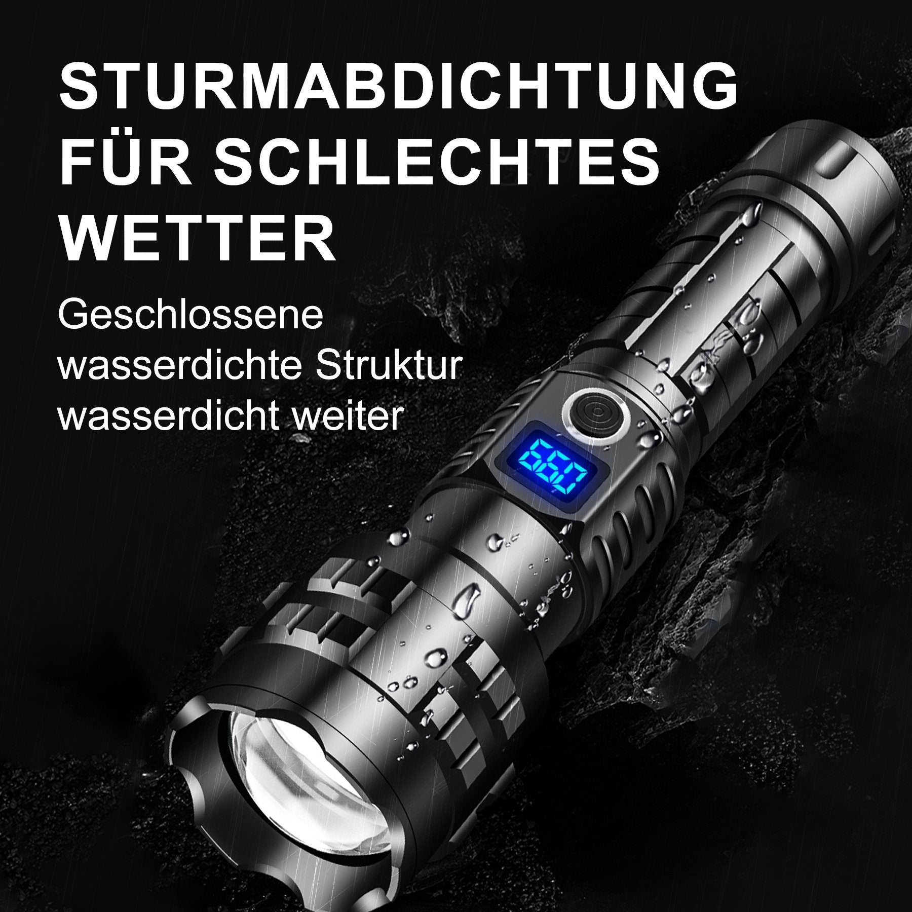 LED Taschenlampe Extrem Hell Taschenlampe,Taschenlampe Led Aufladbar 10000 Lumen