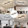 LED Deckenlampe,Dimmbar Deckenleuchte Mit Fernbedienung APP, 48W 3000-6500K, Schwarz